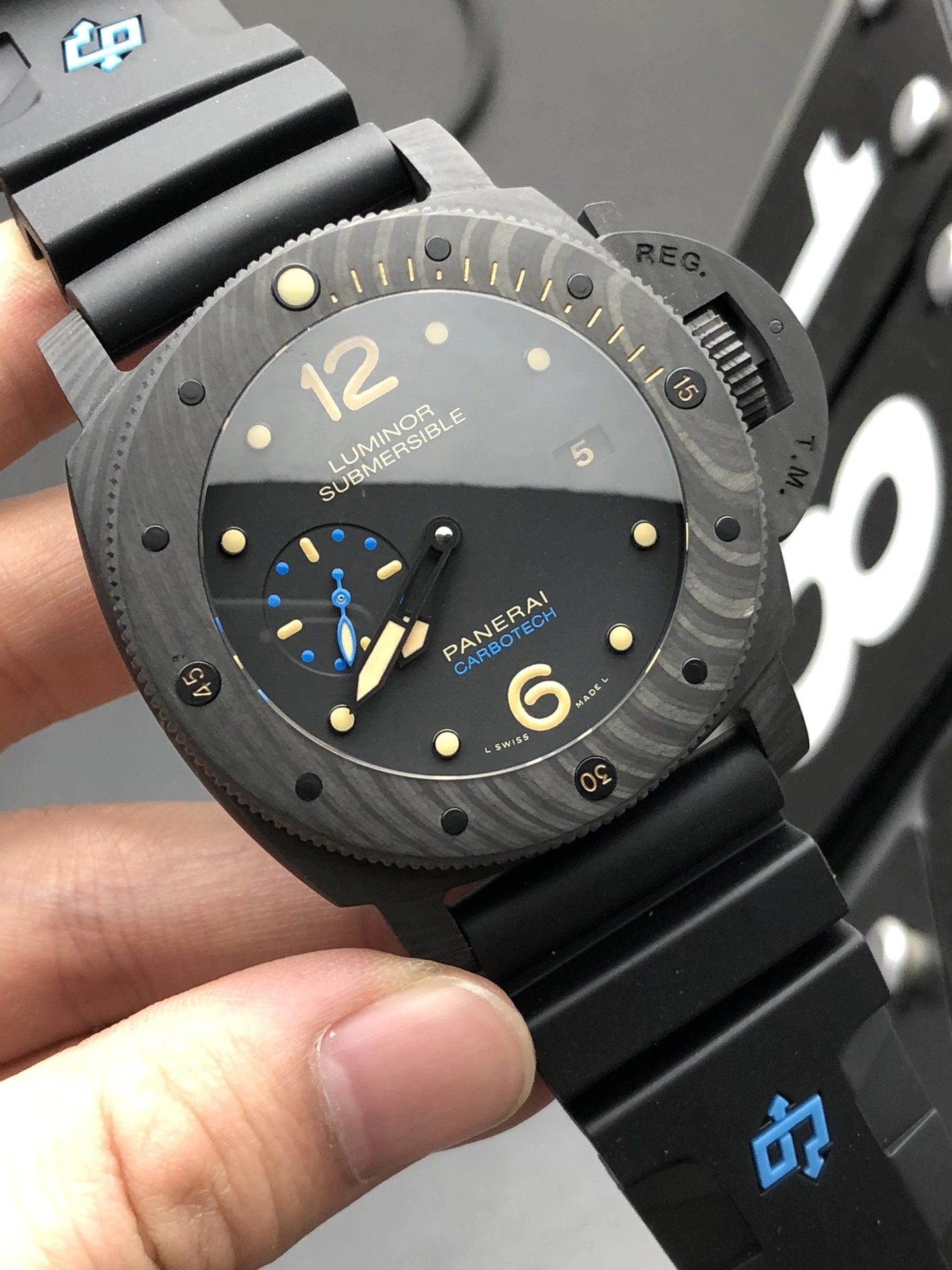 Minimalist CBD Factory Panerai Submersible 1950 Carbotech 47mm PAM00616 1:1 Super Clone – DDP.9000 Movement 399